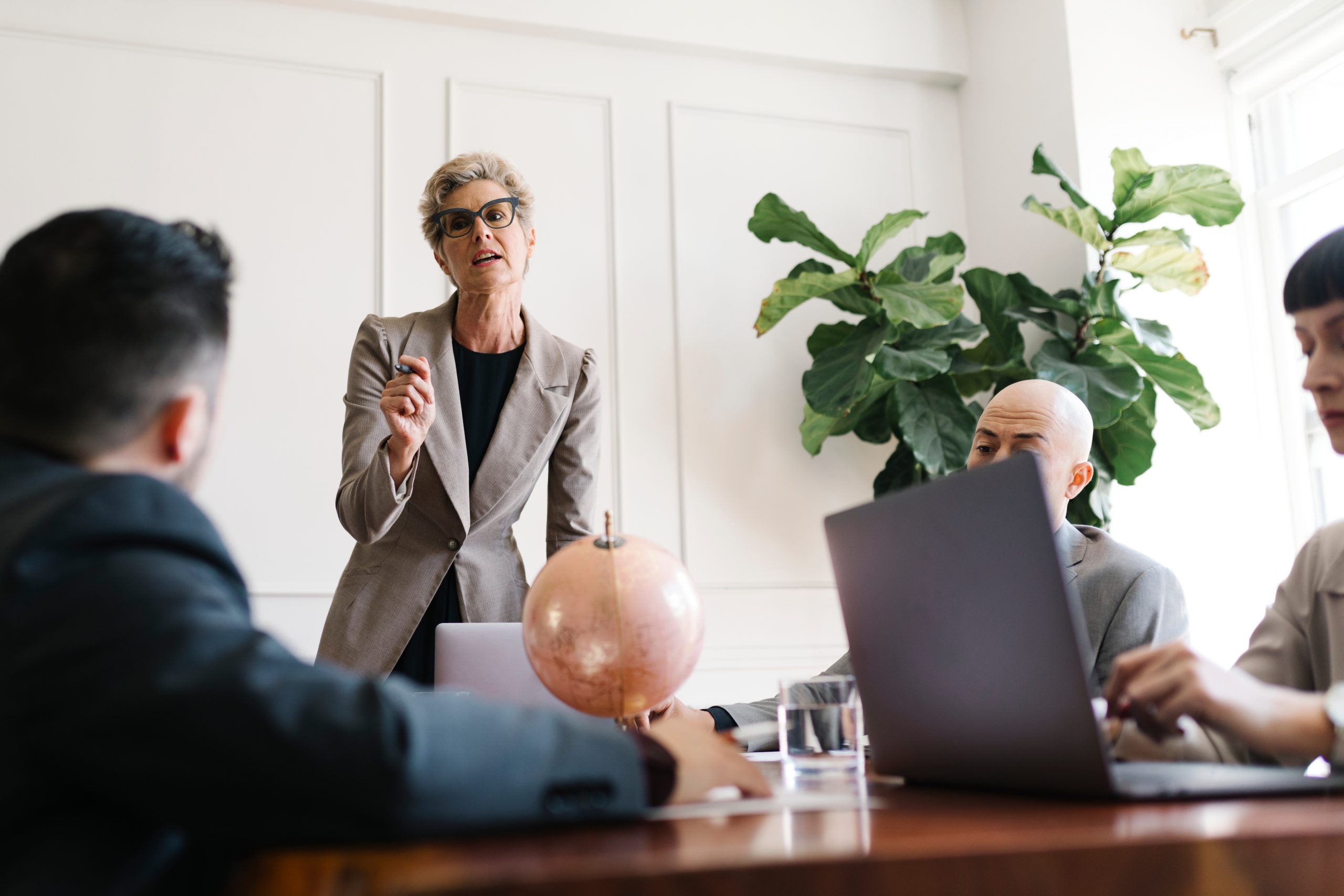 Business team in a presentation